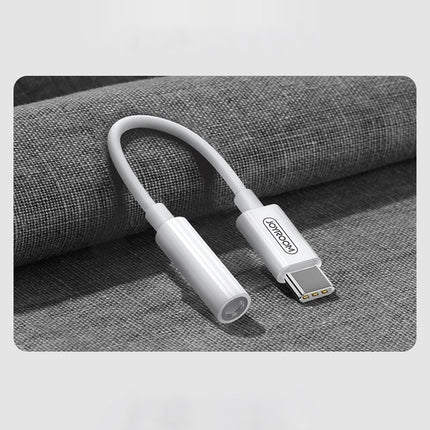 JOYROOM Adapter for headphones 3.5 mm mini female jack - USB-C male white – image 2