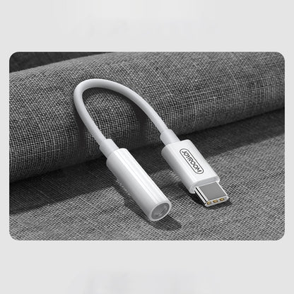 JOYROOM Adapter for headphones 3.5 mm mini female jack - USB-C male white – image 2