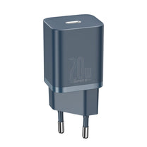 Super Si 1C fast USB-C 20W PD charger + cable for iPhone Lightning 1m blue - Carlat