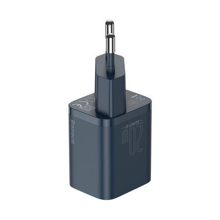 BASEUS Super Si 1C fast USB-C 20W PD charger + cable for iPhone Lightning 1m blue – image 3