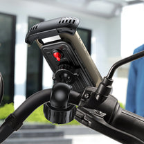 Phone holder for bike motorcycle wheel universal black - Carlat