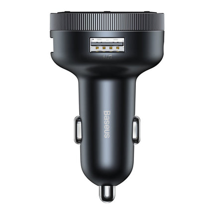 BASEUS FM transmitter MP3 car charger LED 2x USB Bluetooth black – image 3