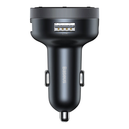 BASEUS FM transmitter MP3 car charger LED 2x USB Bluetooth black – image 3