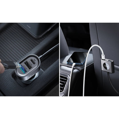 JOYROOM Car Charger 5 devices 2xPD + 2xQC3.0 72W 1.5m black – image 8