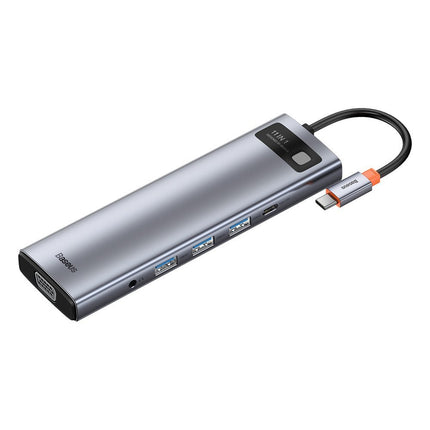 BASEUS Multifunctional HUB replicator USB-C Metal Gleam 11w1 gray – image 11