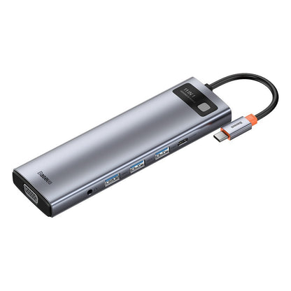 BASEUS Multifunctional HUB replicator USB-C Metal Gleam 11w1 gray – image 11