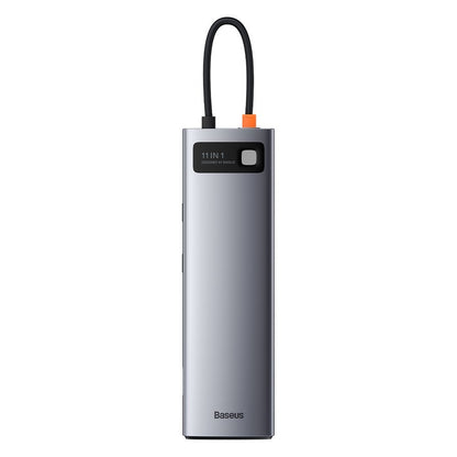 BASEUS Multifunctional HUB replicator USB-C Metal Gleam 11w1 gray – image 2