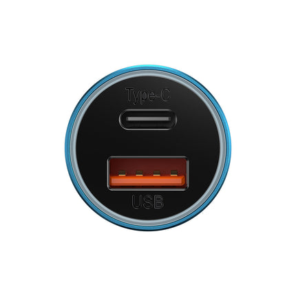 BASEUS Fast car charger Golden Container Max USB USB-C 60W QC blue – image 3