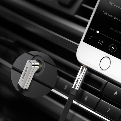 UGREEN Flat cable audio cable AUX 3.5mm mini jack 2m silver – image 3