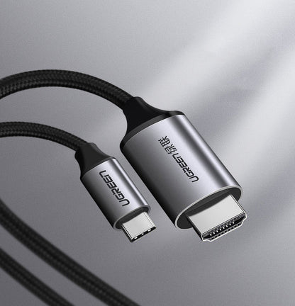 UGREEN Cable HDMI adapter - USB-C 4K 60Hz 1.5m black-gray – image 4