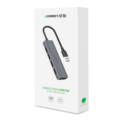 UGREEN HUB USB port distributor - 4x USB 3.2 with micro USB power port grey – image 5