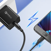 USB cable - micro USB 2.4A 480Mbps 1.5m black - Carlat