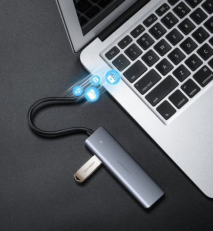 UGREEN HUB USB-C - 4x USB 3.2 with USB-C power port grey – image 10