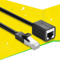 FTP Ethernet RJ45 Cat 6 1000 Mbps 5m black extension cable - Carlat