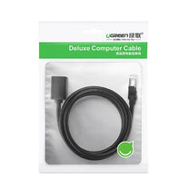 FTP Ethernet RJ45 Cat 6 1000 Mbps 5m black extension cable - Carlat