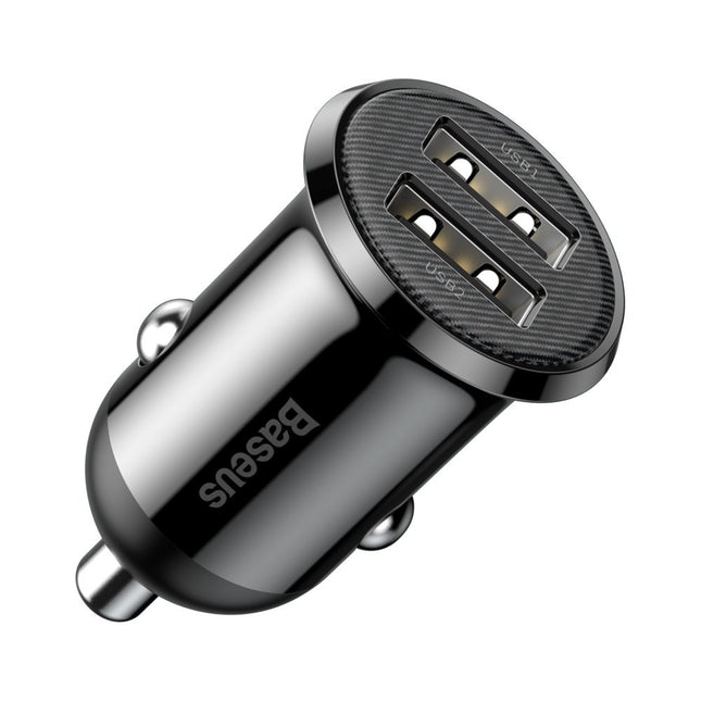 BASEUS Engine Charger Grain PRO 2x USB 4.8A black