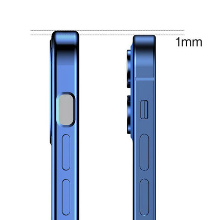 JOYROOM Ultra thin transparent case with metallic frame for iPhone 12 Pro black – image 4