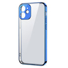 JOYROOM Ultra thin transparent case with metallic frame for iPhone 12 Pro Max dark blue
