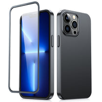 JOYROOM Case cover for iPhone 13 Pro Max case for back and front + tempered glass black