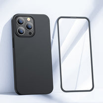 JOYROOM Case cover for iPhone 13 Pro Max case for back and front + tempered glass black – image 2