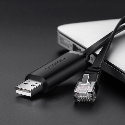 UGREEN Cable console cable USB adapter - RJ45 Ethernet screwdriver 1.5m black – image 2