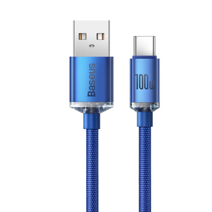 BASEUS Wire cable for fast charging and transfer of USB-C data USB-C 100W 1.2m black – image 13