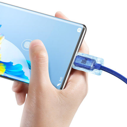 BASEUS Wire cable for fast charging and transfer of USB-C data USB-C 100W 1.2m black – image 15
