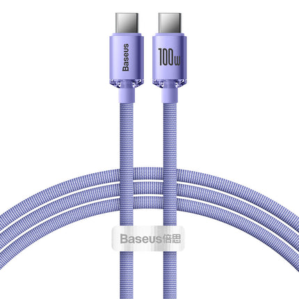 BASEUS USB-C 100W 1.2m blue cable for fast charging and transfer data – image 12