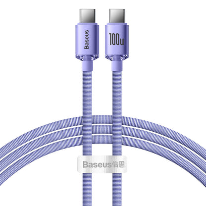 BASEUS USB-C 100W 1.2m blue cable for fast charging and transfer data – image 12