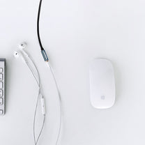 Cable extension adapter audio AUX mini jack 3.5mm 1.5m blue - Carlat