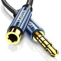 Cable extension adapter audio AUX mini jack 3.5mm 1.5m blue - Carlat