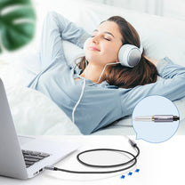 Cable extension adapter audio AUX mini jack 3.5mm 1.5m blue - Carlat