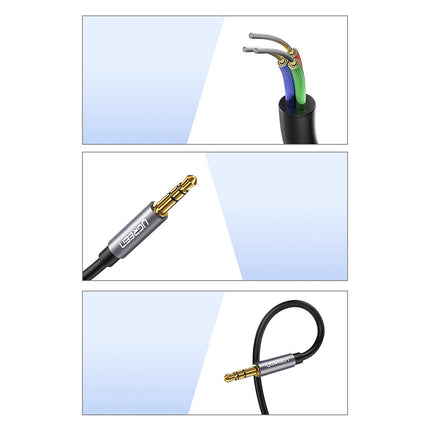 UGREEN Cable extension adapter audio AUX mini jack 3.5mm 1.5m blue – image 7