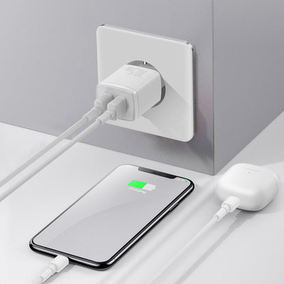 BASEUS Small network charger Compact 2x USB 10.5W white – image 8