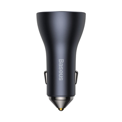 BASEUS Golden Connector Pro USB + 2x USB-C 65W dark grey car charger – image 7