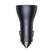 Golden Connector Pro USB + 2x USB-C 65W dark grey car charger - Carlat