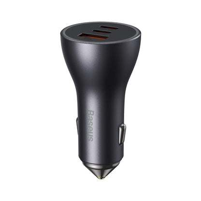BASEUS Golden Contactor Pro USB + 2x USB-C 65W car charger, dark gray – image 8