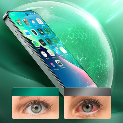 JOYROOM Green tempered glass for iPhone 14 Pro with Anti Blue Light filter for the whole Knight screen – image 3