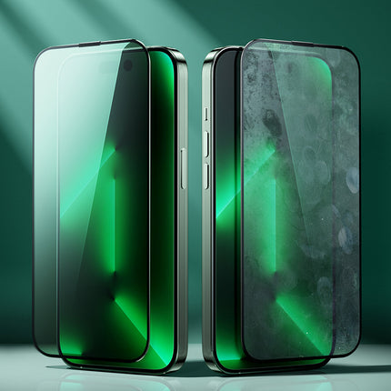JOYROOM Green tempered glass for iPhone 14 Pro with Anti Blue Light filter for the whole Knight screen – image 7