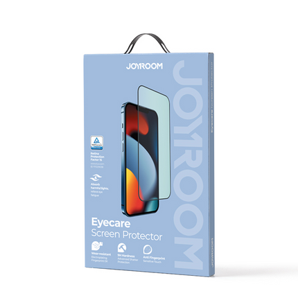 JOYROOM Green tempered glass for iPhone 14 Plus with Anti Blue Light filter for the whole Knight screen – image 5