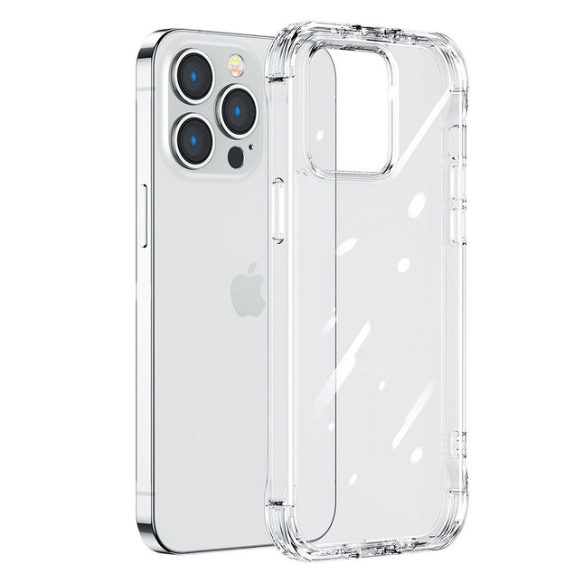 JOYROOM Case cover for iPhone 14 Plus armored housing with hooks stand transparent