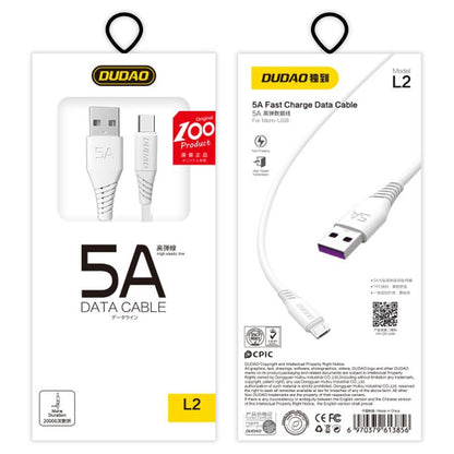 DUDAO USB cable - USB-C 5A 2m white
