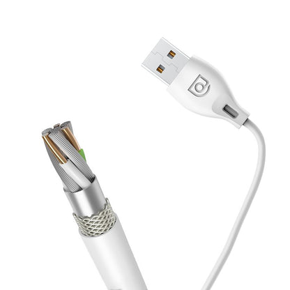 DUDAO USB cable - micro USB 2.4A 2m white – image 7