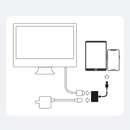 JOYROOM iPhone Lightning to HDMI FullHD + Lightning adapter, white – image 3