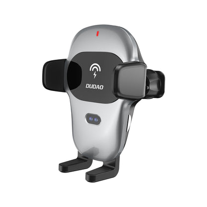 DUDAO Car holder with Qi 15W wireless charger, gray – image 2