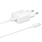 SAMSUNG USB-C 15W PD AFC wall charger + white USB-C cable