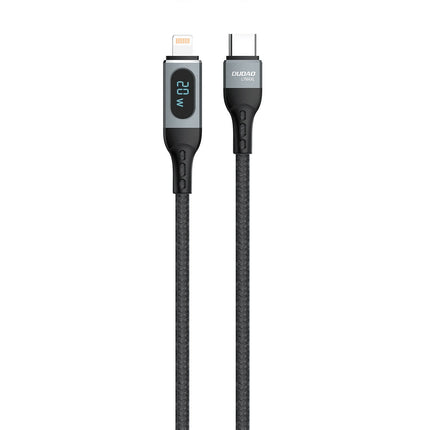 DUDAO iPhone fast charging cable USB-C - Lightning PD 20W 1m black – image 2