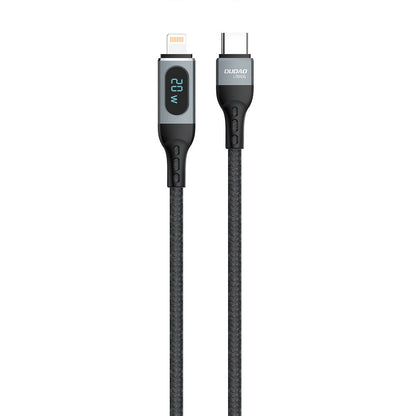 DUDAO iPhone fast charging cable USB-C - Lightning PD 20W 1m black – image 2