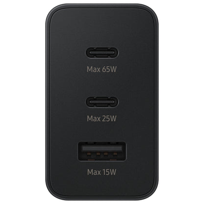 SAMSUNG Mains charger 2x USB-C and 1x USB PPS PD 65W QC 3.0 AFC FCP black – image 4