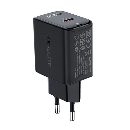 ACEFAST GaN USB-C 30W PD QC 3.0 AFC FCP wall charger black – image 2